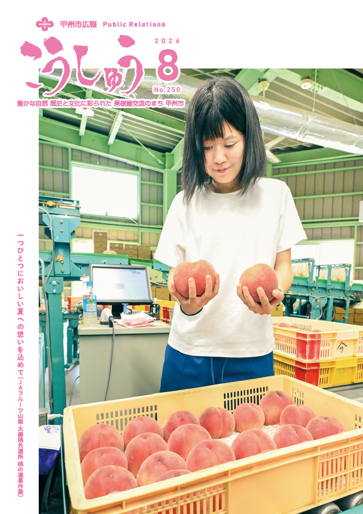 広報こうしゅう8月号表紙