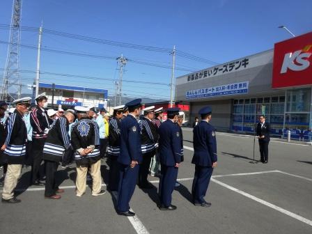 春の全国交通安全運動「街頭指導開所式」