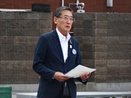 消防救助技術大会 出場選手へ激励