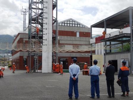 消防救助技術大会 出場選手へ激励