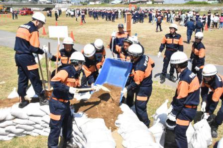 山梨県水防訓練