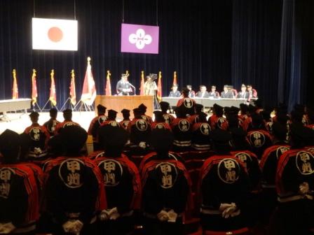 甲州市消防団辞令交付式