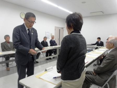 甲州市民生委員推薦会委嘱式