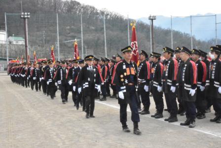 甲州市消防団 出初式