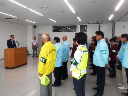 秋の全国交通安全運動、街頭指導所開所式