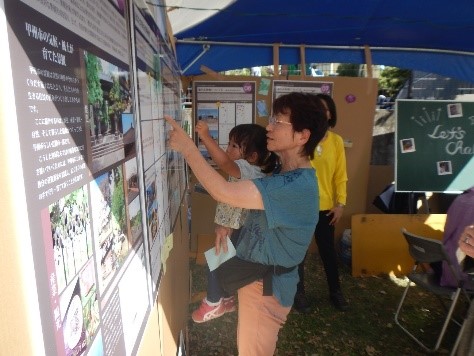 チョークアートワークショップの様子