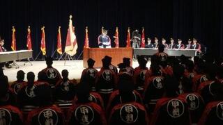 甲州市消防団辞令交付式