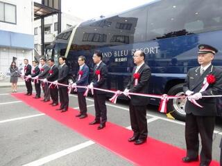 グラン・ブルー・リゾート号出発式【ＪＲ塩山駅南口ロータリー】