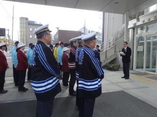 春の交通安全運動 啓発活動出発式【市役所本庁舎前】