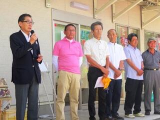 桃食べ歩きキャンペーンオープニング【ＪＡフルーツ山梨 東雲共撰所】