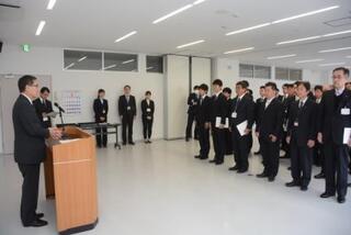 辞令交付式【市役所本庁舎 第１会議室】