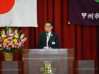 市内中学校入学式