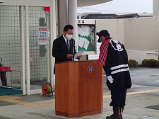 消防車両管理命令書交付式 消防車両管理命令書交付式