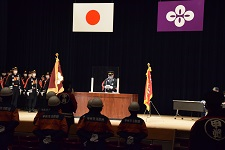 山梨県消防団員操法大会結団式 山梨県消防団員操法大会結団式