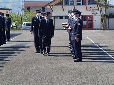東山梨行政事務組合管理者点検・訓示 東山梨行政事務組合管理者点検・訓示