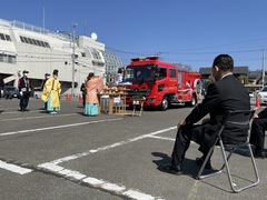 塩山分団第1部ポンプ車入魂式