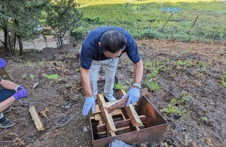 9.16護摩木積み