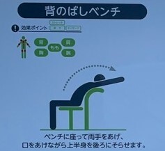 背のばしベンチ使い方