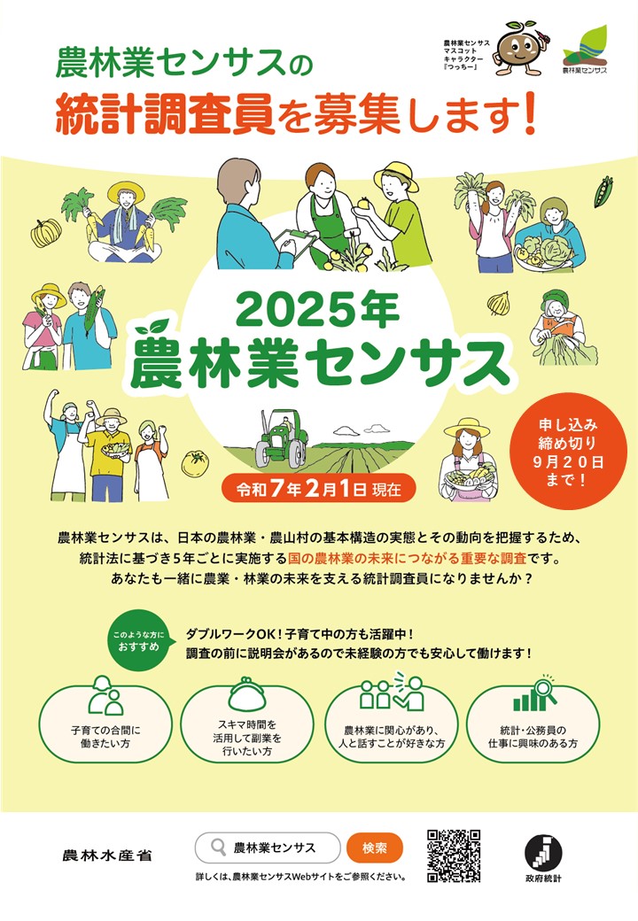 調査員募集用リーフレット