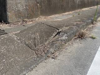 亀裂(近景) 亀裂(近景)