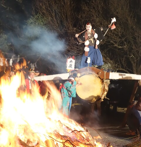 藤木道祖神祭太鼓乗り