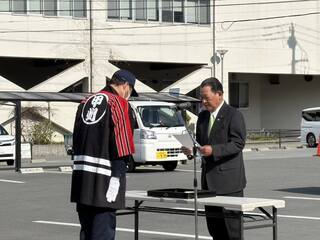 0322消防車両管理命令書交付式